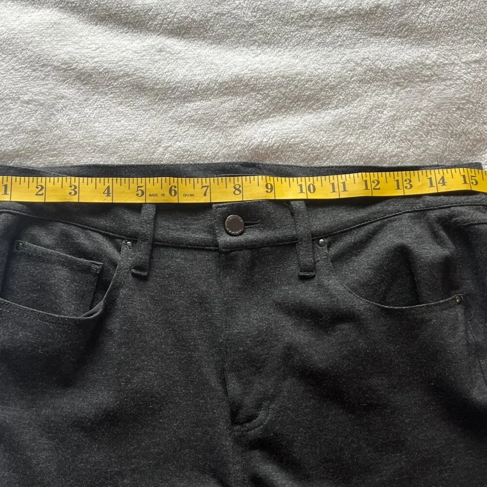 NWT Women's Tahari Charcoal grey stretch leggings Size 8 - Picture 9 of 10